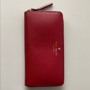 Kate Spade Red Leather Wallet